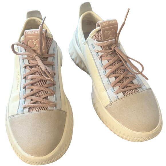 Cole Haan Women's Generation ZERØGRAND II T-Toe Sneakers 7.5- Ivory-Cameo Rose- - Picture 1 of 15